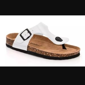 Rasolli Berta Women's Footbed Thong Sandals NIB